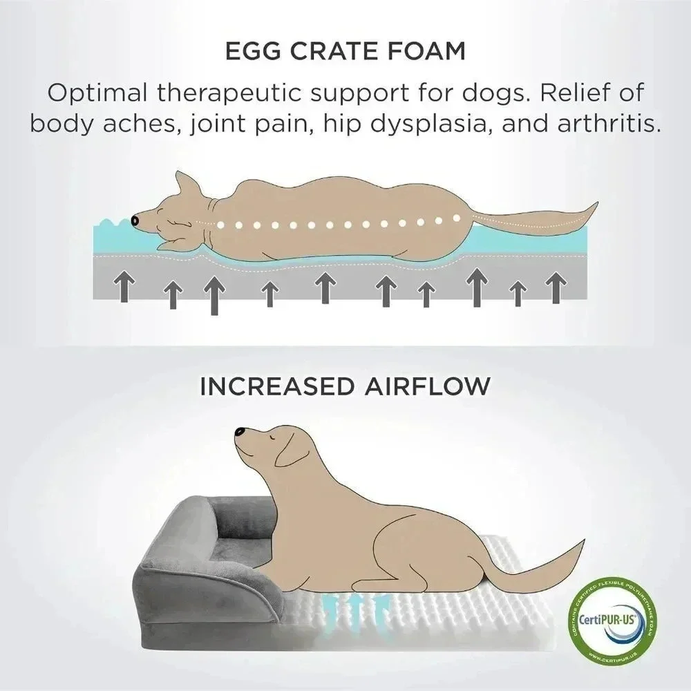 Orthopedic Dog Bed for Medium Dogs - Waterproof, Supportive, and Comfortable